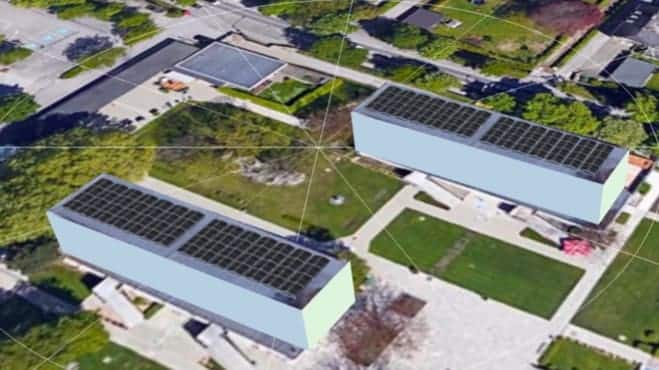 PV Anlage für das Freibad in Leopoldskon Planung und Projekt von Metaplan Energietechnik GmbH